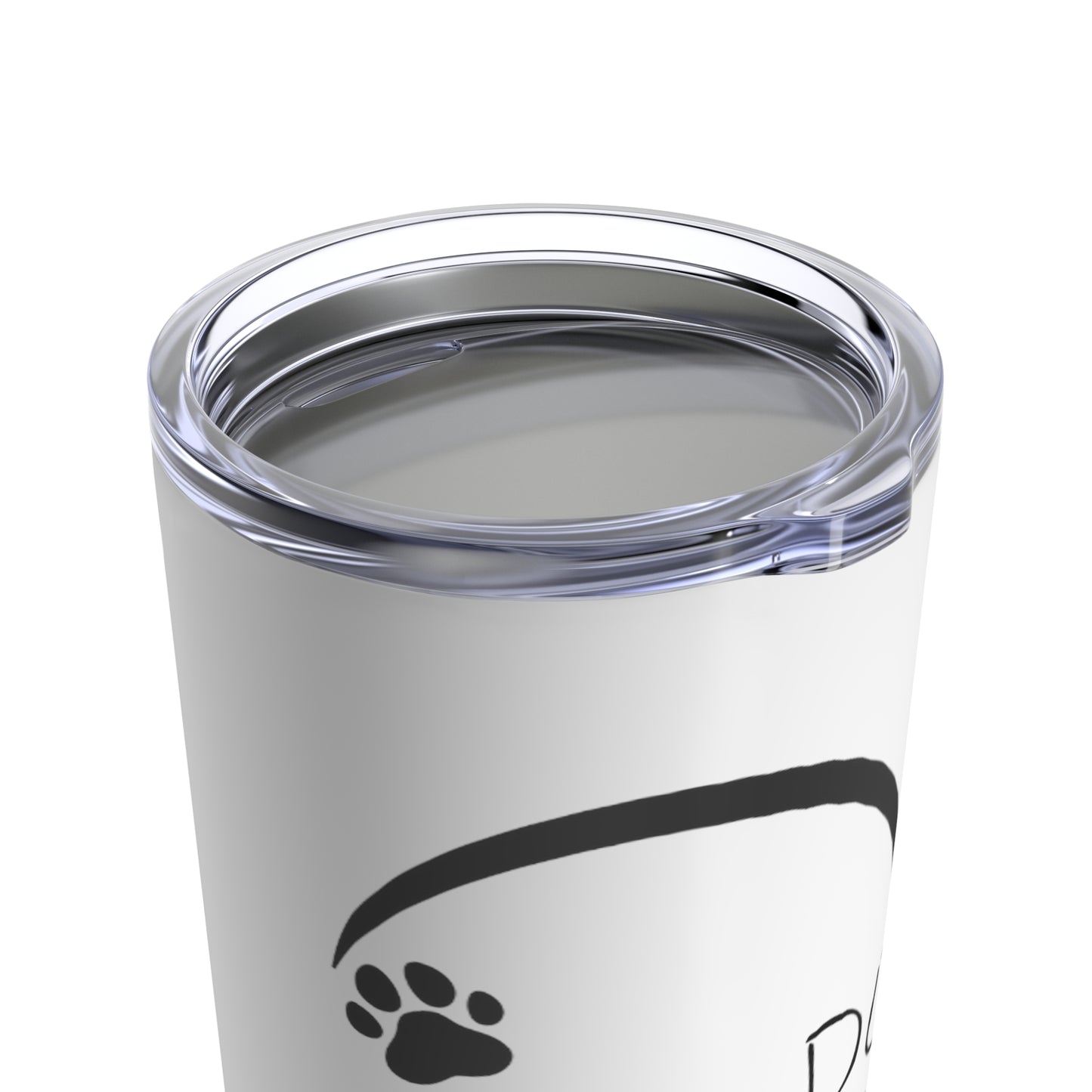 Dog Lover Black & White Tumbler 20oz