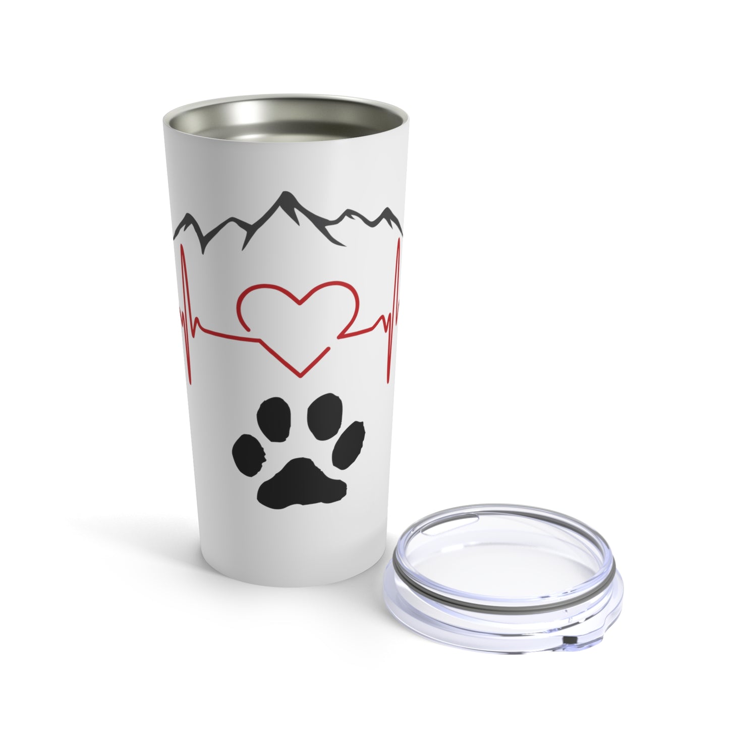 Heartbeat / Mountain Range Tumbler 20oz