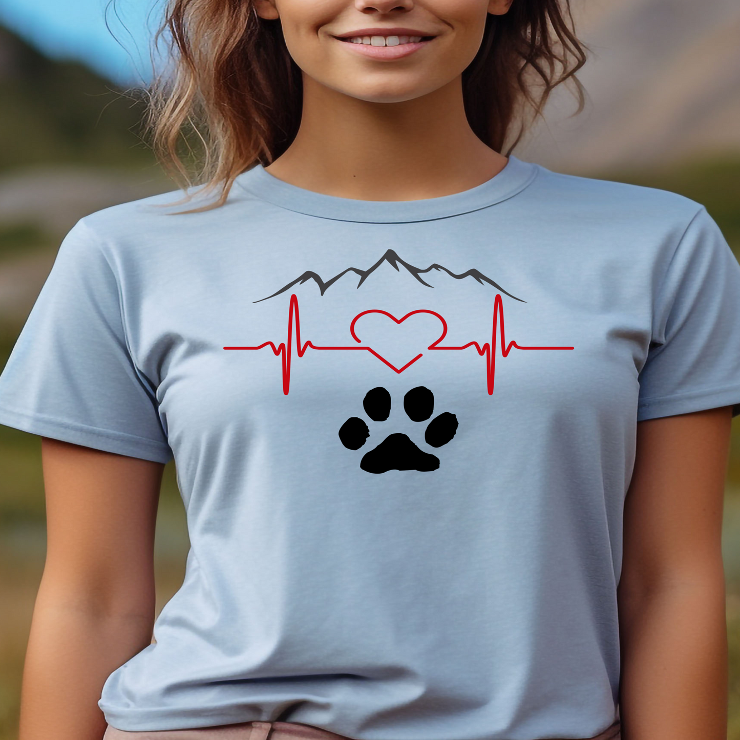 Heartbeat Mountain Range Short Sleeve Tee
