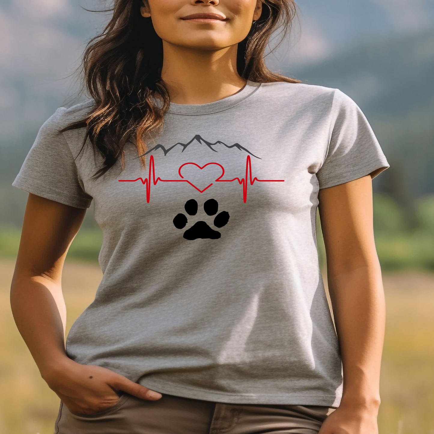 Heartbeat Mountain Range Short Sleeve Tee