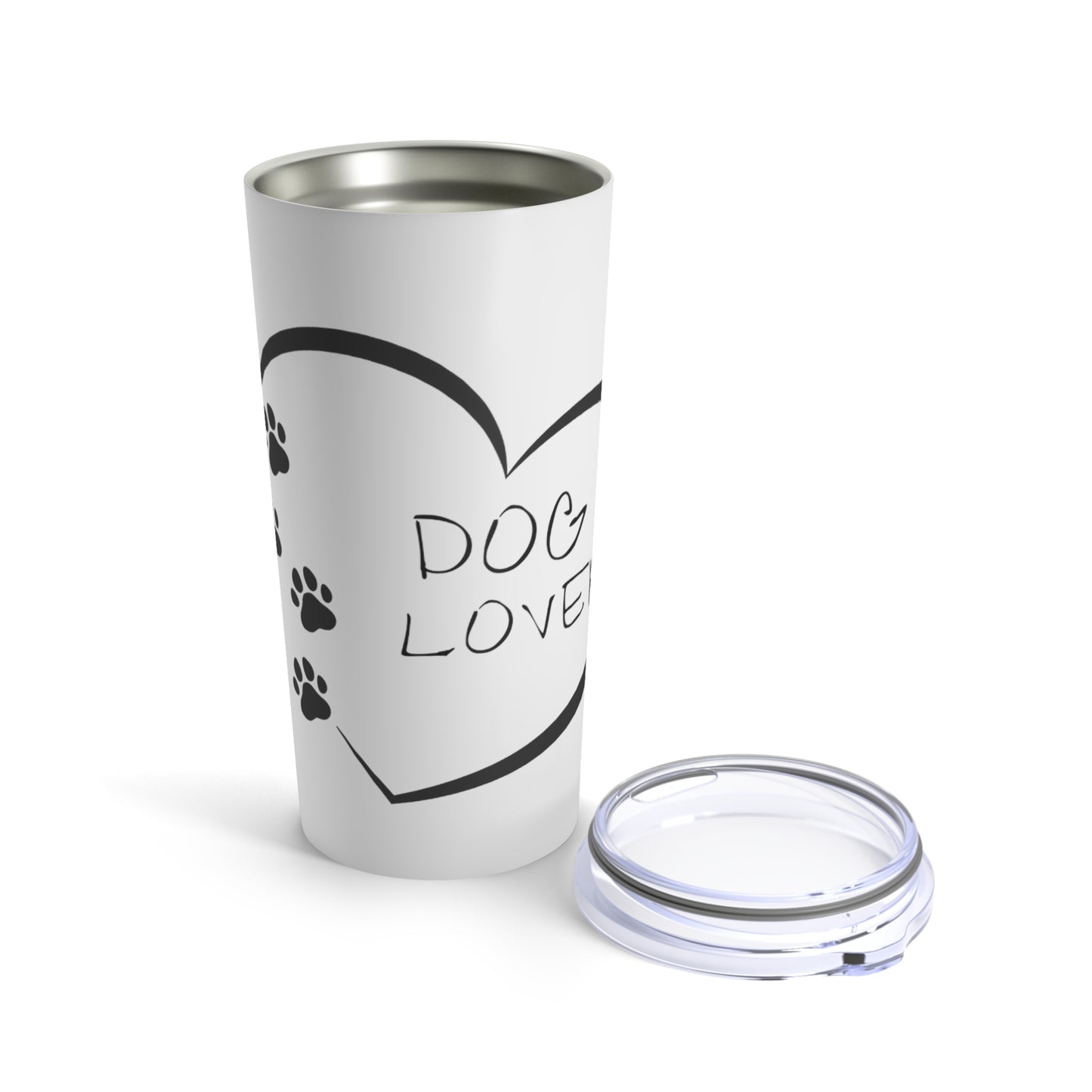 Dog Lover Black & White Tumbler 20oz