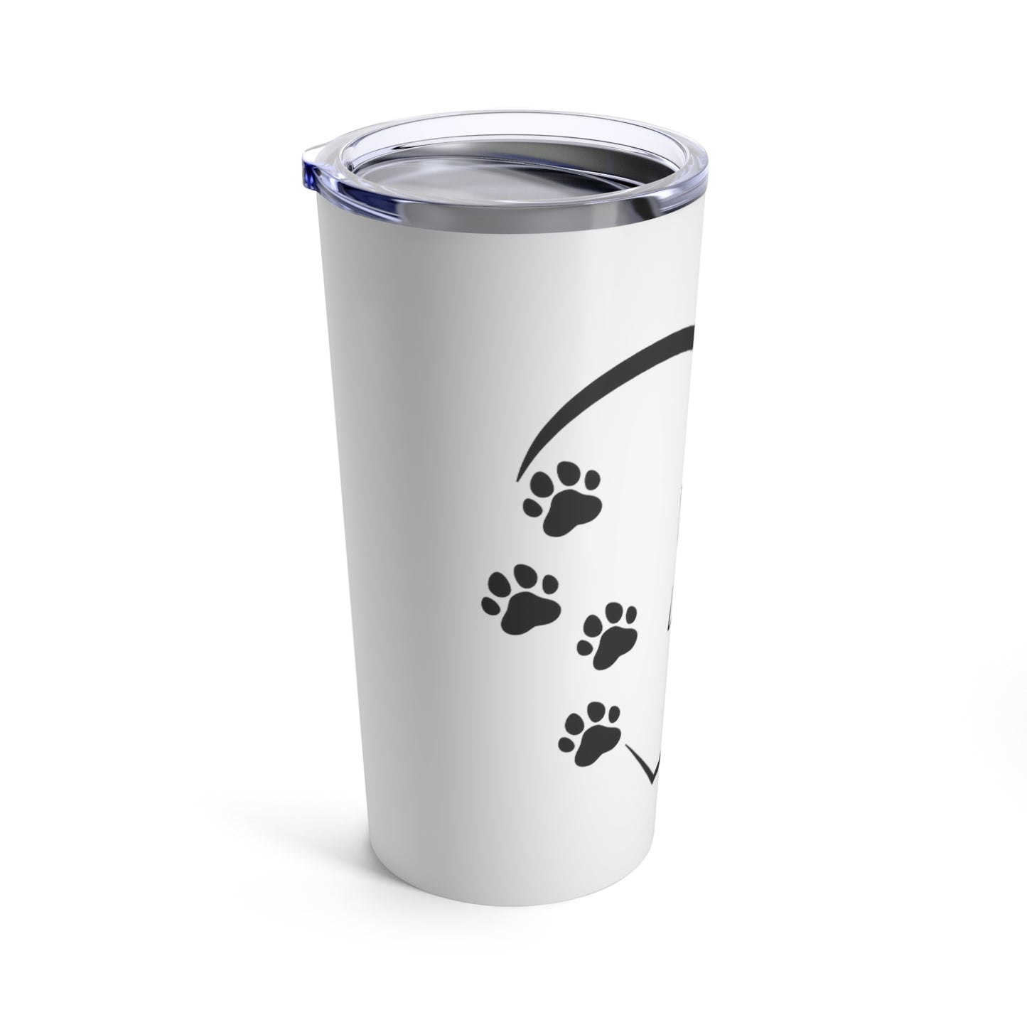 Dog Lover Black & White Tumbler 20oz