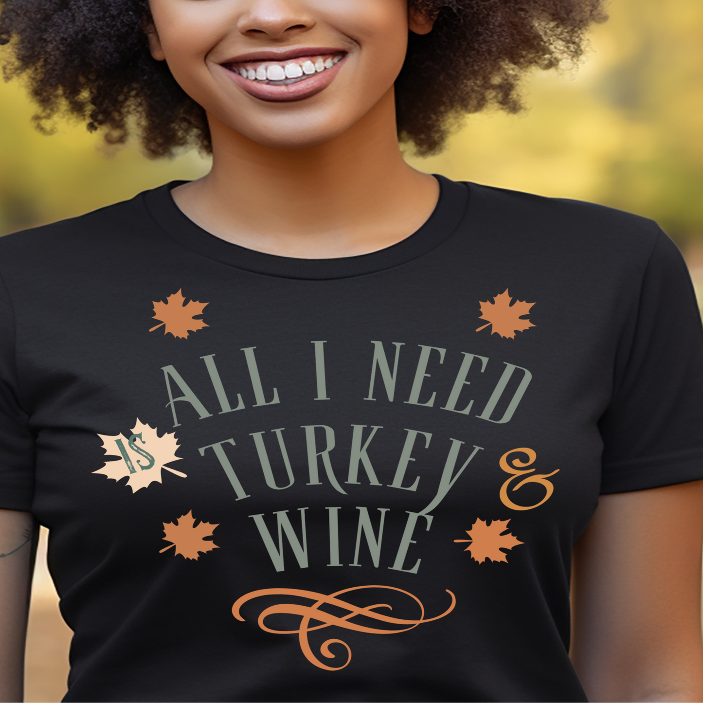 Turkey & Wine Short Sleeve Tee